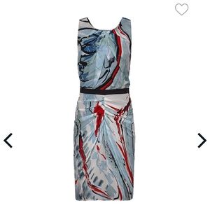 Diane Von Furstenberg Paradis Silk Chiffon Mini Dress Size 8 US